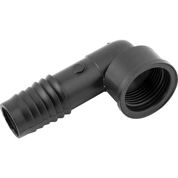 Joelho interno LR (liso / rosca) para mangueira 3/4" polipropileno preto JO52N REBOUÇAS - 25 unidades
