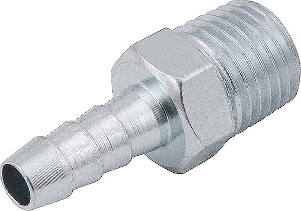 Espigão rosca macho de 1/4" NPT com escama de 1/4" cartela com 2 peças VONDER