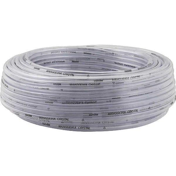 Mangueira cristal 5/16" x 0,8mm rolo 50m VONDER