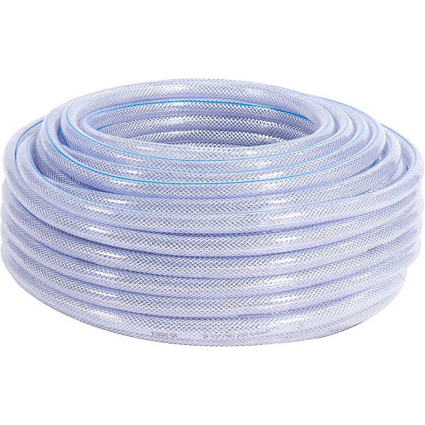 Mangueira cristal trançada PTN 250 1/2" rolo com 50 metros NOVE54