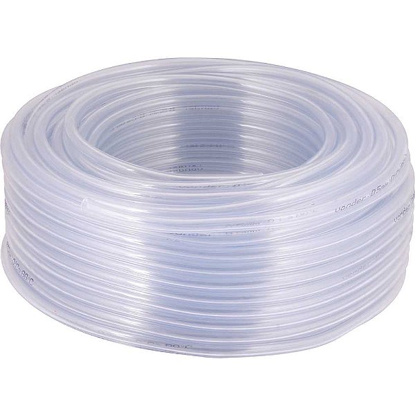 Mangueira PVC cristal para gasolina 5,0mm rolo com 50 metros VONDER