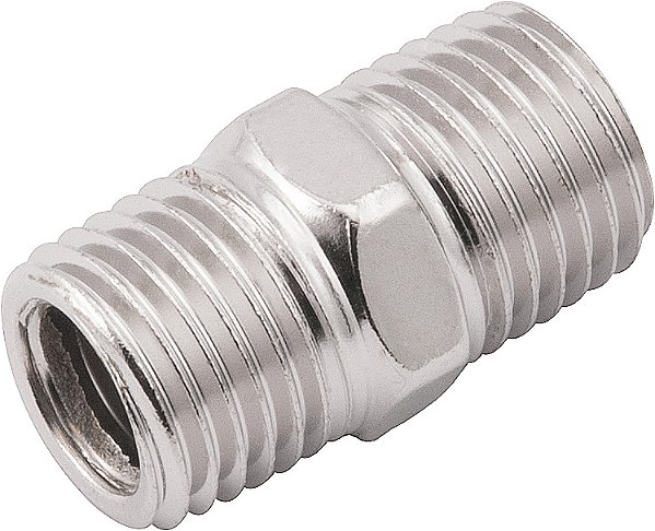 Adaptador duplo 1/4" macho x 1/4" macho pacote com 20 unidades VONDER