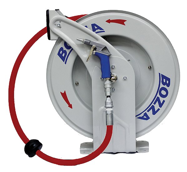 Carretel retrátil para mangueira de ar com mangueira 17100 - AR15 BOZZA