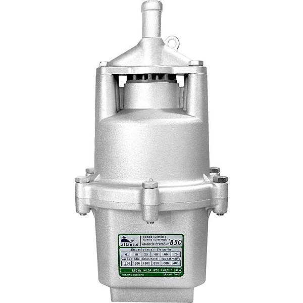 Bomba submersa vibratória saída de 3/4" 254V 0,5hp Premium 850 775 ATLANTIS