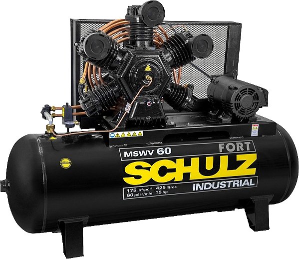 Compressor de ar 15 cv 220V / 380V - trifásico Fort MSWV 60/425 924.3459-0 (MTB) SCHULZ