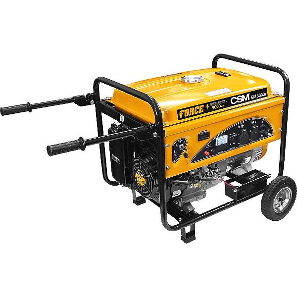 Gerador a gasolina 9.000W 127V / 220V motor 4 tempos partida manual e elétrica GM 8000E CSM