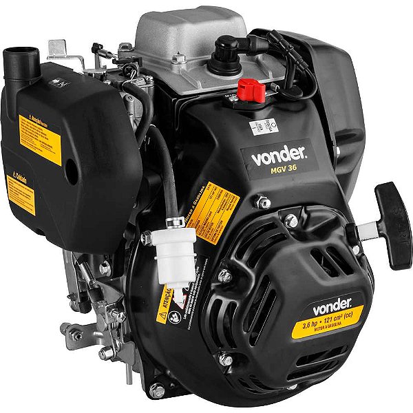 Motor a gasolina 3,6hp eixo horizontal 4 tempos MGV 36 VONDER.
