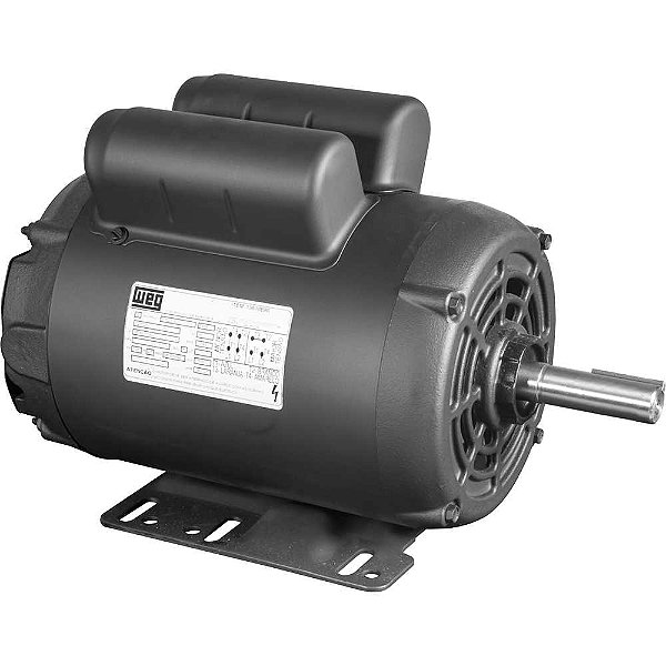 Motor elétrico aberto 2,00 cv 4 polos carcaça N56 monofásico 127V/220V para betoneira de 400 litros WEG