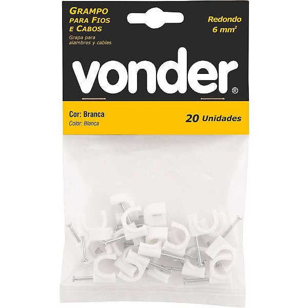 Grampo para fios 6,0 mm² redondo VONDER