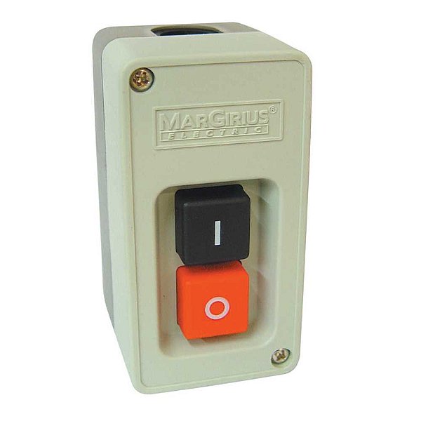 Chave elétrica sobrepor liga e desliga 3x30 A 4,0 CV 220V CS102-TP PVC acionamento botão MAR-GIRIUS