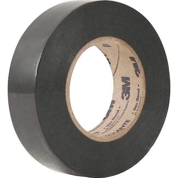 Fita isolante 18,0mm x 20m preta Imperial SLIM HB004216360 3M - 10 unidades