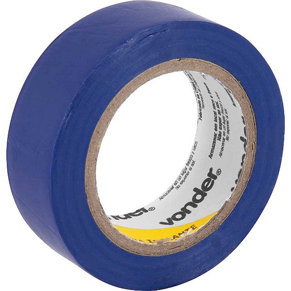 Fita isolante 19mm x 10m azul VONDER - 10 unidades