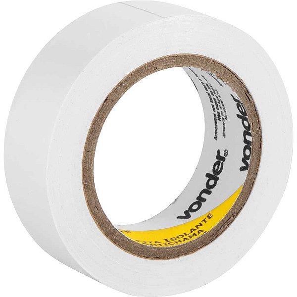 Fita isolante 19mm x 10m branca VONDER - 10 unidades