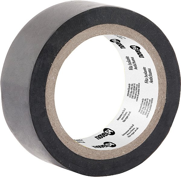 Fita isolante 19,0mm x 10m preta NOVE54 - 10 unidades