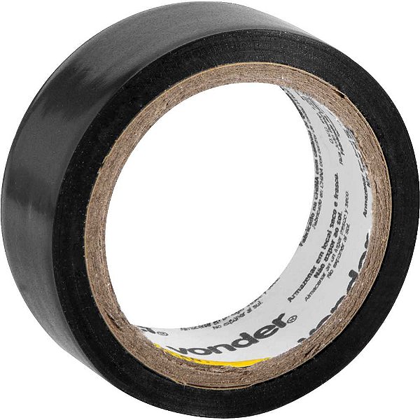 Fita isolante 19,0mm x 5m preta VONDER - 10 unidades