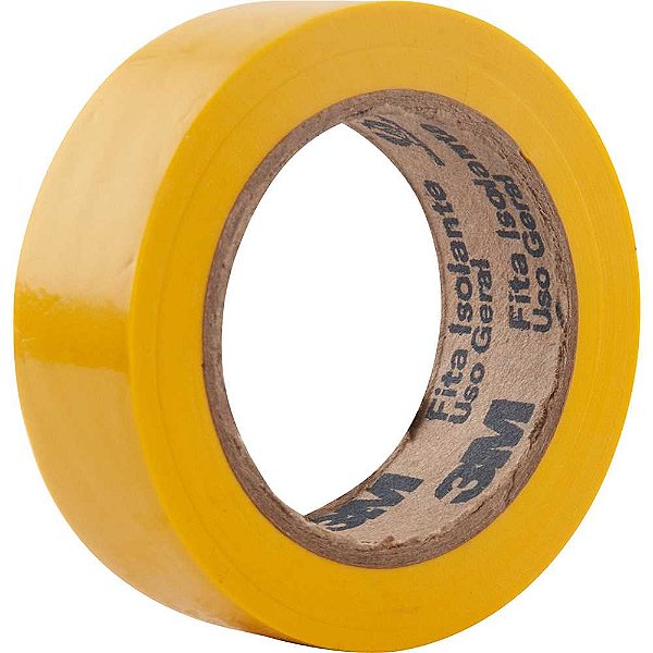 Fita isolante amarela 18mm x 10m Imperial Cores HB004297949 3M