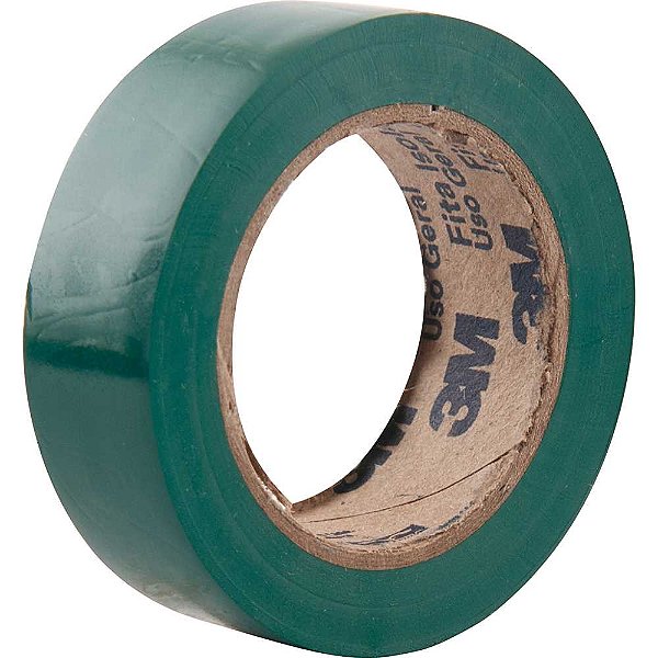 Fita isolante verde 18mm x 10m Imperial Cores HB004298061 3M