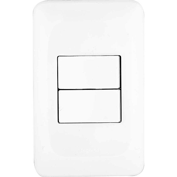 Conjunto com 2 interruptores paralelos 10 A LGX202 4x2 PIAL POP