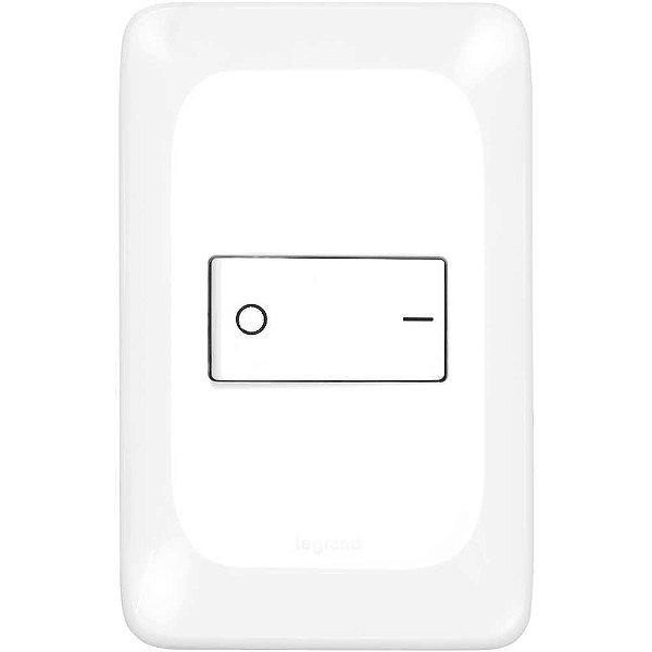 Conjunto interruptor bipolar simples 10 A LGX010B 4x2 PIAL POP