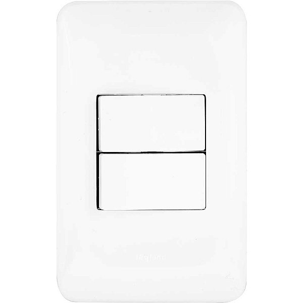 Conjunto interruptor simples e paralelo 10 A LGX102 4x2 PIAL POP