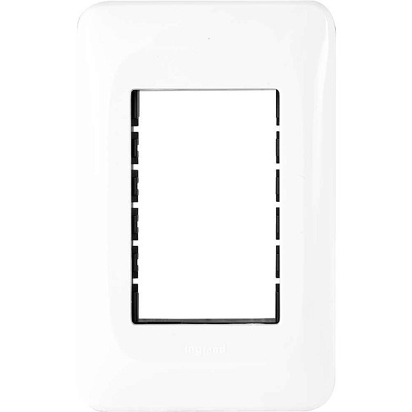 Placa de acabamento com suporte 3 postos 4 x 2" LGP23 PIAL