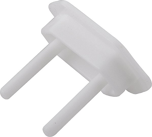 Protetor de tomada branco com 3 peças VONDER