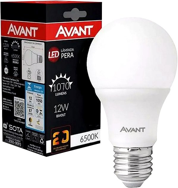 Lâmpada LED BULBO 12W bivolt 6500 K 289121377 AVANT