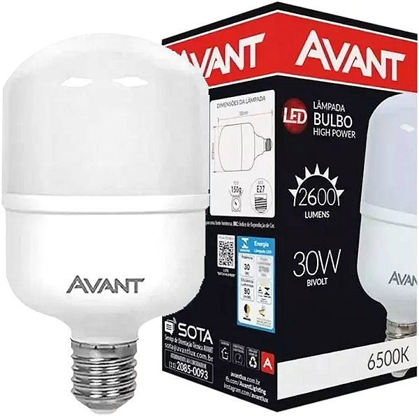 Lâmpada LED BULBOhp 30W bivolt 6500 K 289241372 AVANT