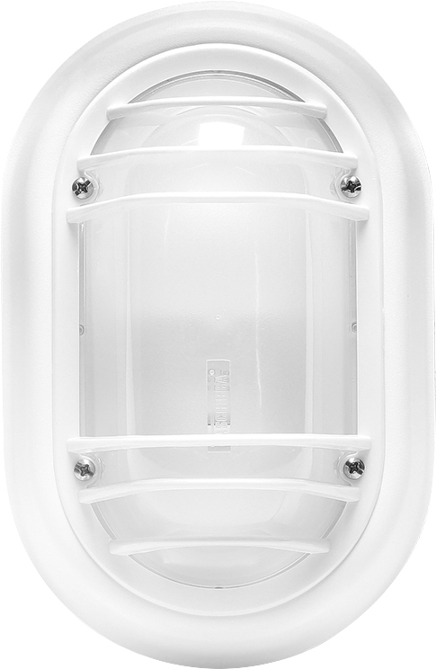 Luminária branca tipo tartaruga E27 40W 0207000901 TASCHIBRA