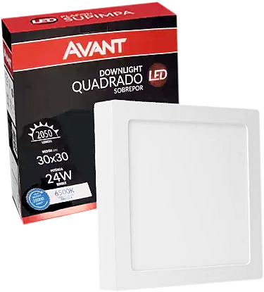 Luminária LED de sobrepor 24W bivolt 768131375 AVANT