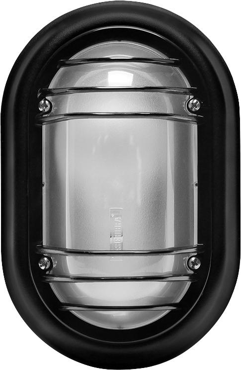 Luminária preta tipo tartaruga E27 40W 0207000902 TASCHIBRA