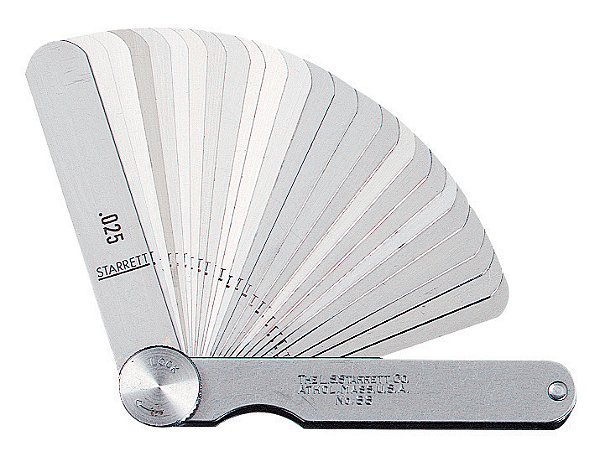 Cálibre de folga 0,03mm a 0,5mm com 13 lâminas 152mm 173 MCT STARRETT