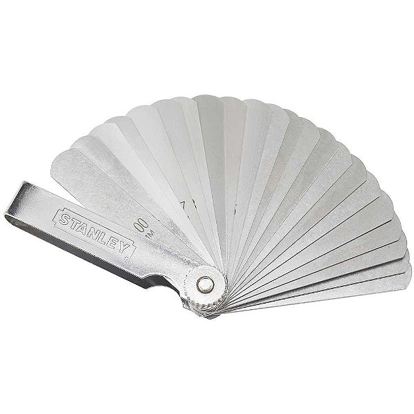 Cálibre de folga 0,038mm a 1,00mm com 25 lâminas 78-212 STANLEY