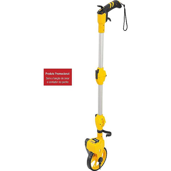 Medidor de distância com roda 5 dígitos Produto Promocional (Função zerar o contador no punho inoperante utilizar botão ao lado do mesmo) VONDER