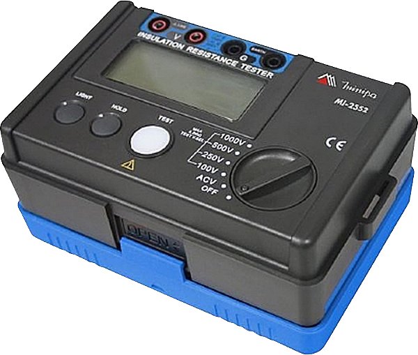 Megômetro digital portátil 100 - 1000V 5,5g ohm MI-2552 MINIPA