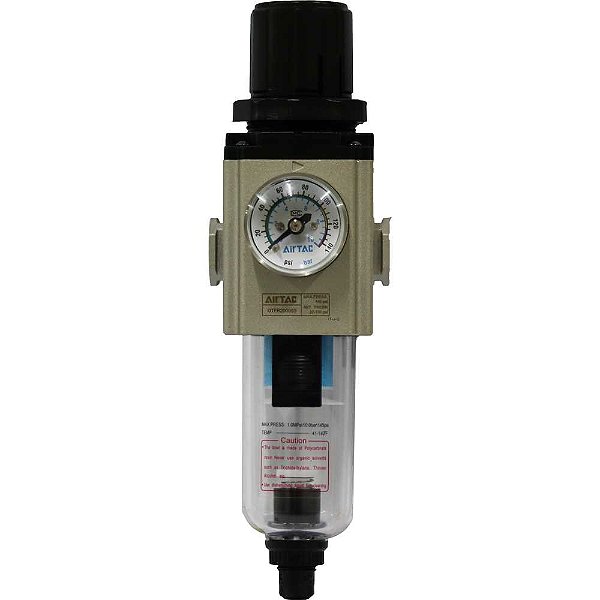Filtro regulador 1/4" rosca NPT 145 lbf/pol² série 200 GTFR20008SWT PUMA
