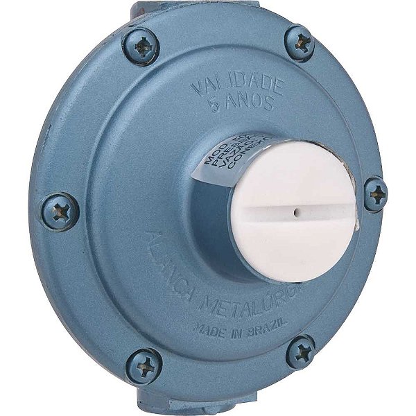 Regulador de gás parafusado azul sem manômetro sem mangueira 506/03 ALIANÇA