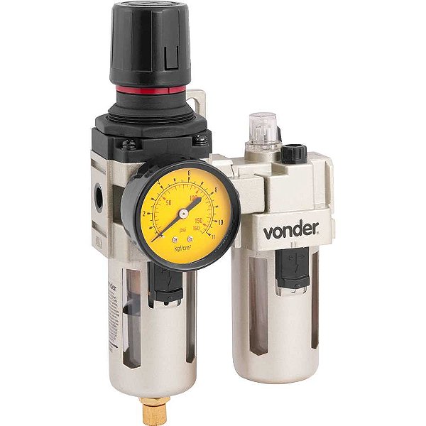 Regulador e lubrificador 1/4" RL 140 VONDER