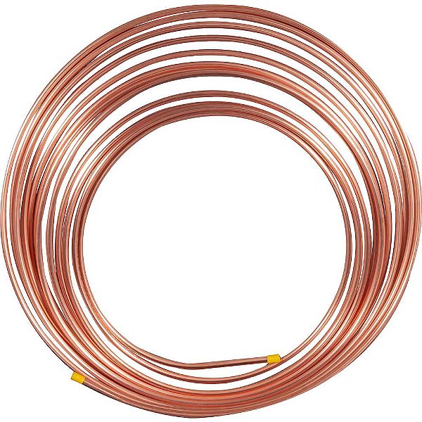Tubo de cobre flexível 5/16" - 7,94mm rolo COBRESUL