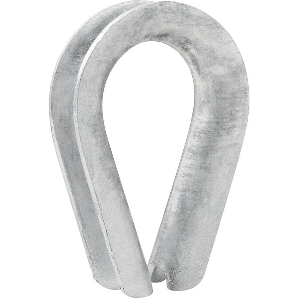 Anilha/sapatilho para cabo de aço 4,76mm - 3/16" cartela com 2 peças VONDER