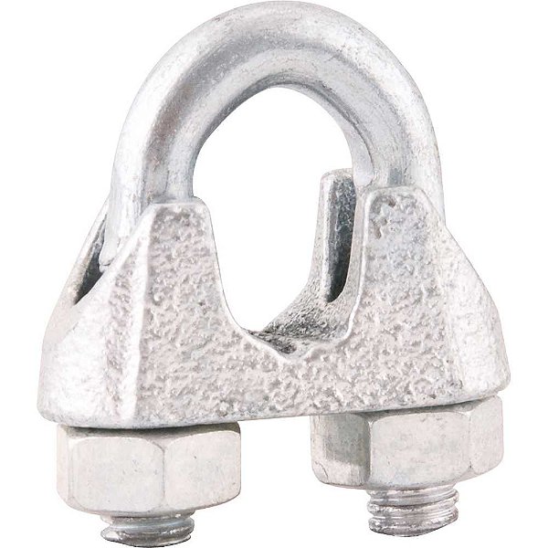 Clips para cabo de aço 1" - 25,40mm embalagem com 80 unidades NOVE54
