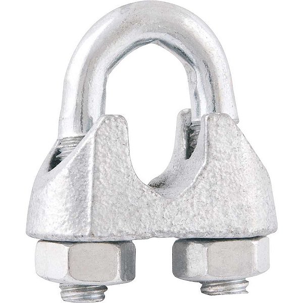 Clips para cabo de aço 1" - 25,40mm embalagem com 80 unidades VONDER