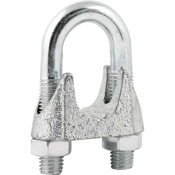 Clips para cabo de aço 1" - 25,40mm pacote com 1 peça VONDER