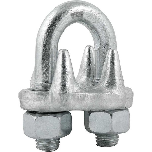 Clips para cabo de aço 1" - 25,40mm pesado encartelado VONDER PLUS