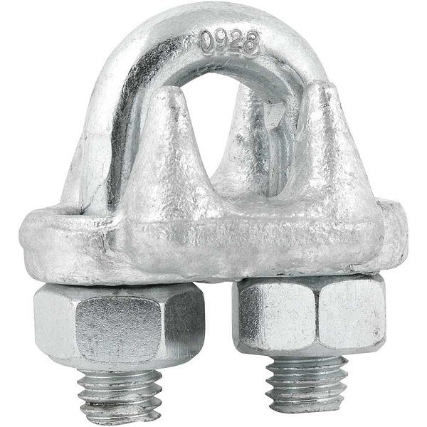 Clips para cabo de aço 1/2" - 12,70mm pesado encartelado VONDER PLUS