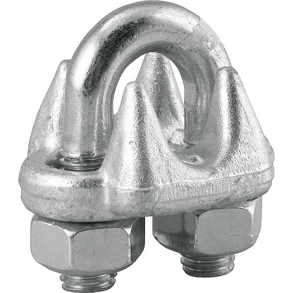 Clips para cabo de aço 1/2" - 12,70mm pesado VONDER PLUS