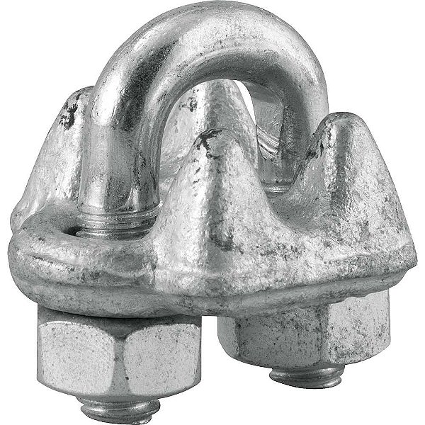 Clips para cabo de aço 1/4" - 6,35mm pesado VONDER PLUS