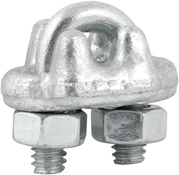 Clips para cabo de aço 1/8" - 3,18mm pesado encartelado VONDER PLUS