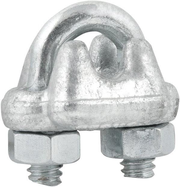 Clips para cabo de aço 3/16" - 4,76mm pesado encartelado VONDER PLUS