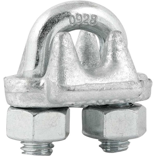 Clips para cabo de aço 3/8" - 9,53mm pesado encartelado VONDER PLUS